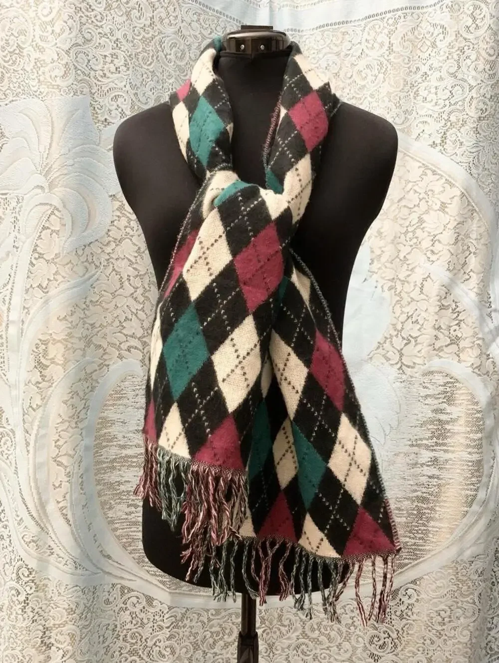100% Cashmere Argyle Scarf